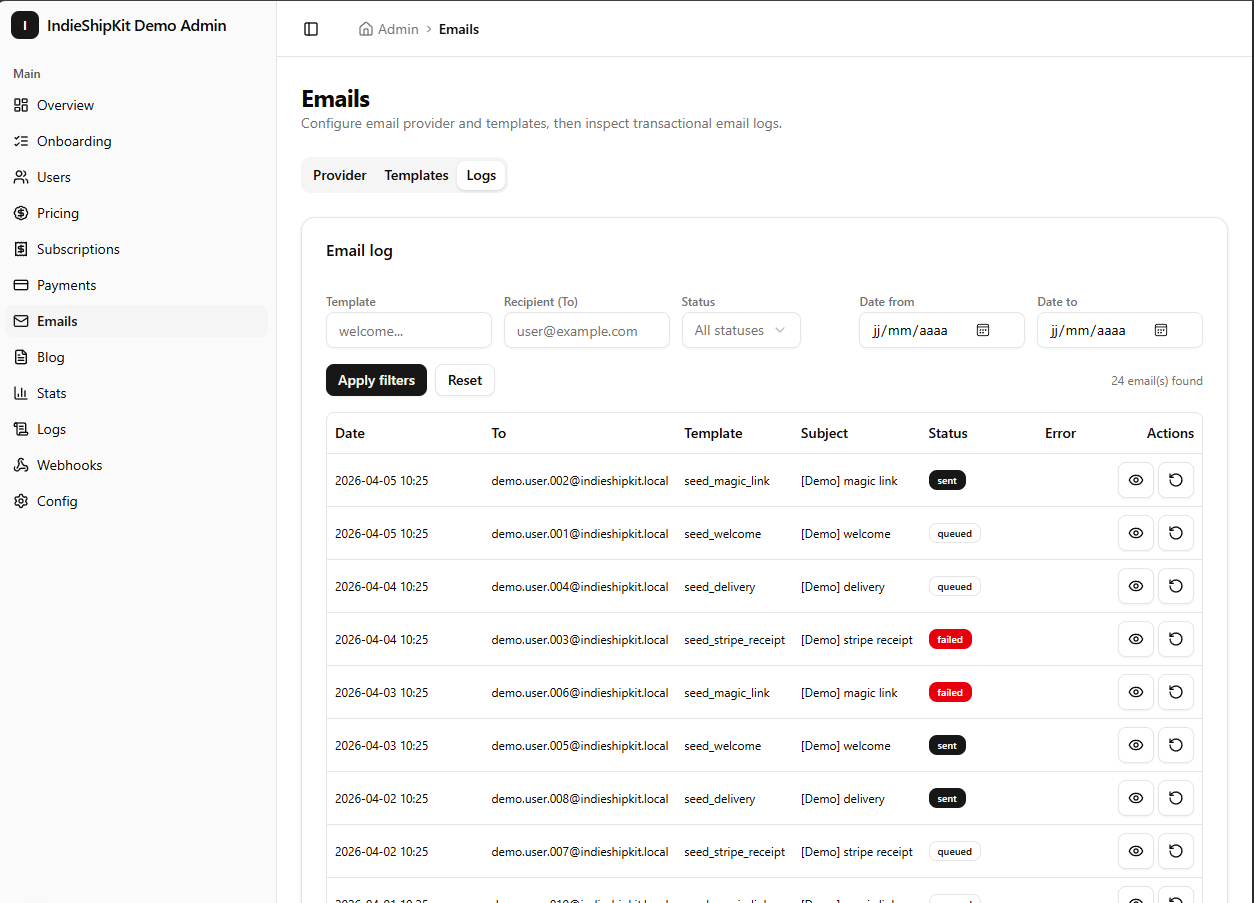 Admin panel screenshot 6