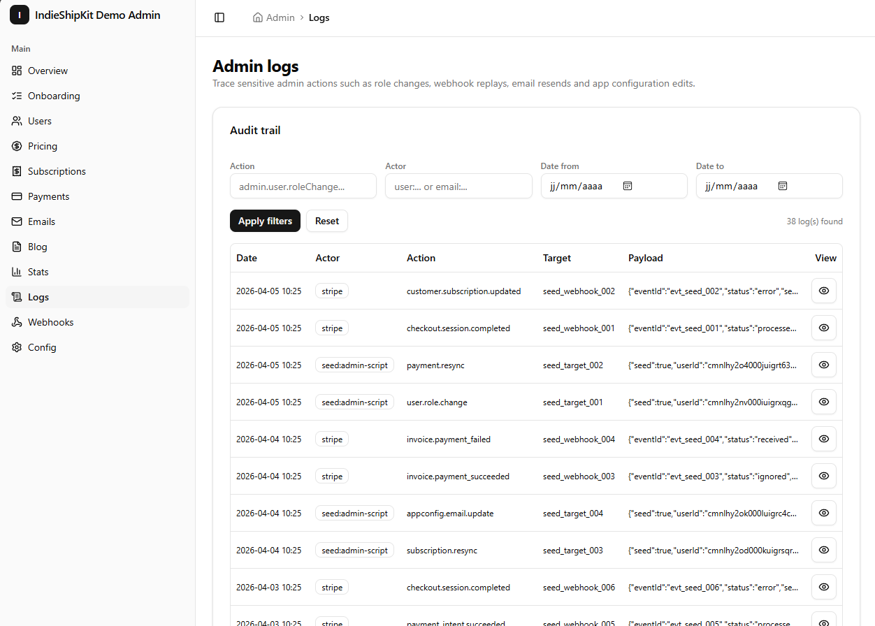 Admin panel screenshot 9